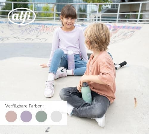 ALFI Kids ISO BOTTLE 350ml - Idas Schule der Magischen Tiere - Isoliertrinkflasche Kinder Edelstahl - hält 12 Stunden he