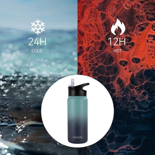 Edelstahl Trinkflasche 1.2L BPAfrei-Thermoskanne-Vakuum Doppelwandisolierung für Sport Campings-Reise-Kohlensäure Geeign