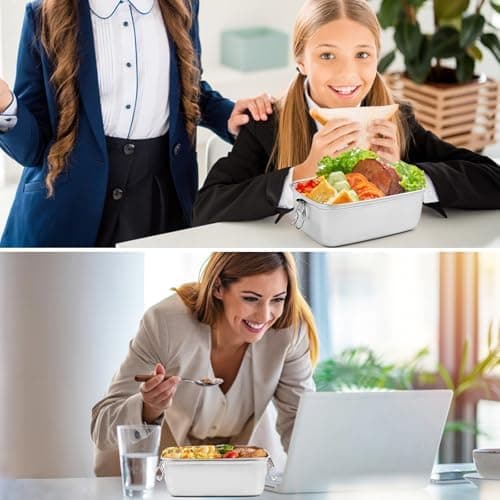 Kinder Brotdose WuGU 5-Fach Auslauf Sicher 1300 ml Grüne Lunchbox für Schule und Ausflüge