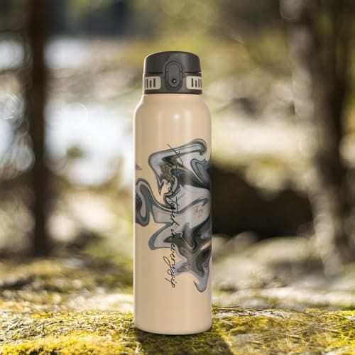 Thermosflasche UZSPACE Waldgrün Kinder 700ml Isolierte Edelstahl Trinkflasche 100% Auslaufsicher Outdoor Fitness Schule
