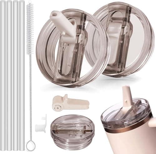 Sunshine Smile 40oz Auslaufsicherer Ersatzdeckel für Stanley Cup,ideal für Familien mitKindern und Freunde, bietet 2 Stü