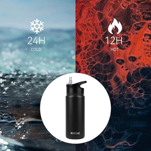 Edelstahl Trinkflasche 1.2L BPAfrei-Thermoskanne-Vakuum Doppelwandisolierung für Sport Campings-Reise-Kohlensäure Geeign
