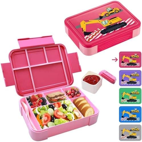 Kinder Buttermuffinbox - Jungen Schule, Kindergarten, Mit Fächern, Auslaufsicher, Lässig, 120ml