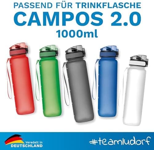 Ersatzdeckel für Trinkflasche CAMPOS |0 - Auslaufsicher und BPA-frei, ideal für Outdoor-Aktivitäten, mit Trinkvorrichtun
