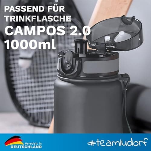 Ersatzdeckel für Trinkflasche CAMPOS |0 - Auslaufsicher und BPA-frei, ideal für Outdoor-Aktivitäten, mit Trinkvorrichtun