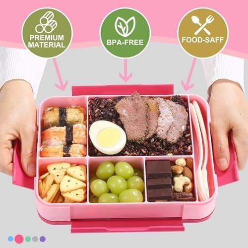 Kinder Buttermuffinbox - Jungen Schule, Kindergarten, Mit Fächern, Auslaufsicher, Lässig, 120ml