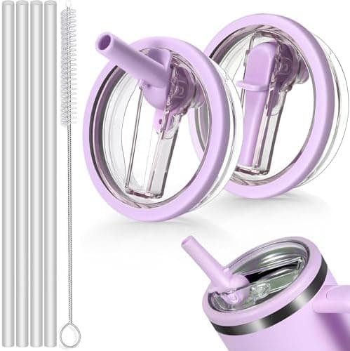 Sunshine Smile 40oz Auslaufsicherer Ersatzdeckel für Stanley Cup,ideal für Familien mitKindern und Freunde, bietet 2 Stü