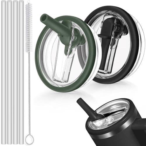 Sunshine Smile 40oz Auslaufsicherer Ersatzdeckel für Stanley Cup,ideal für Familien mitKindern und Freunde, bietet 2 Stü