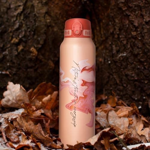 Thermosflasche UZSPACE Waldgrün Kinder 700ml Isolierte Edelstahl Trinkflasche 100% Auslaufsicher Outdoor Fitness Schule