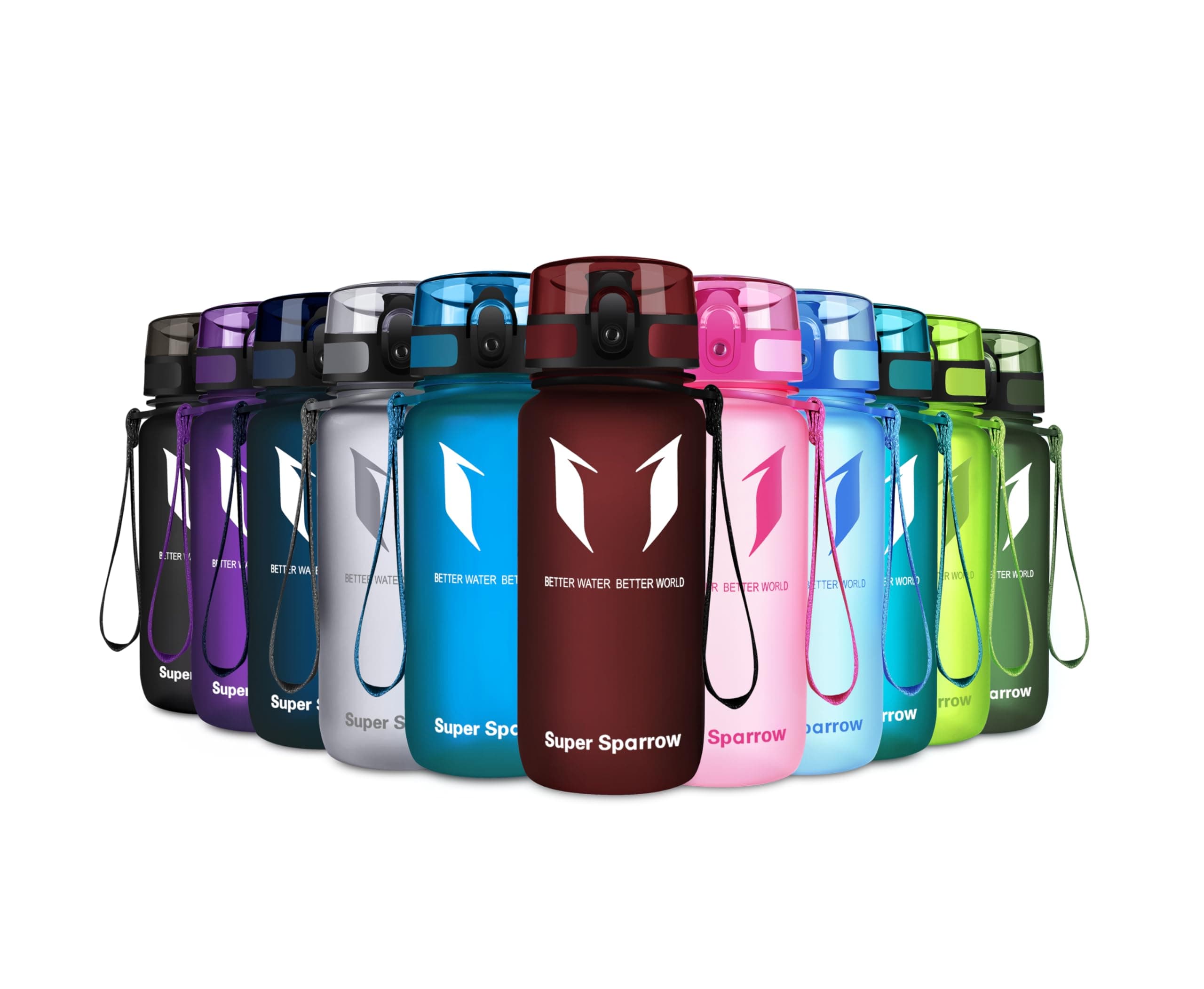 Super Sparrow BPA-frei Wasserflasche - 500ml - Ideale für Sport und Outdoor - Nachhaltig ClimatePartner certified